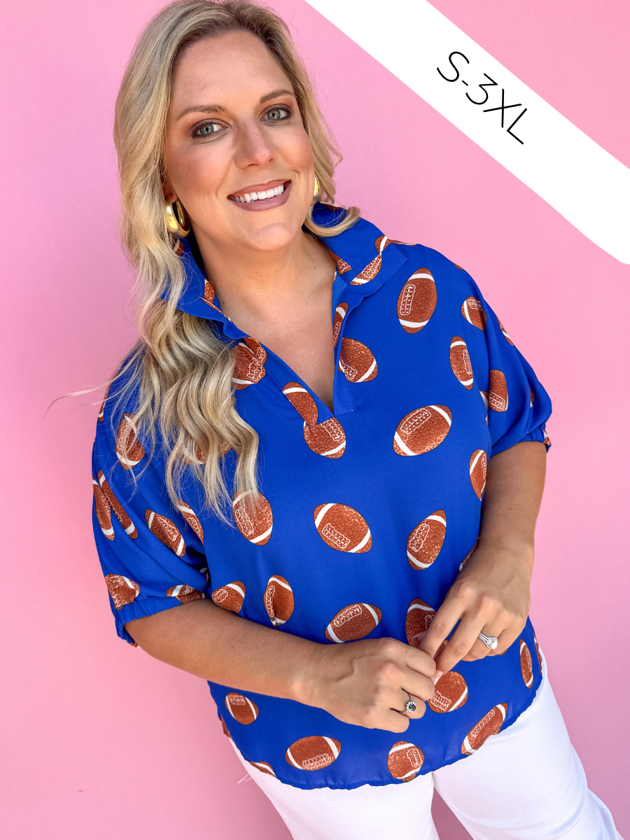 ADRIENNE | Sloan Top - Go Blue