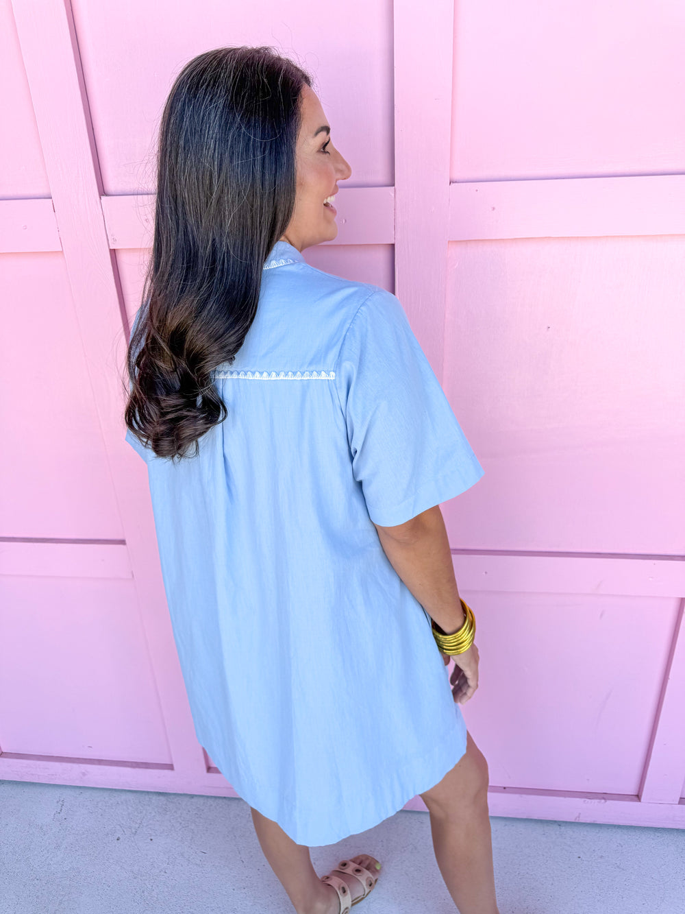 Simple Staple Dress - Chambray