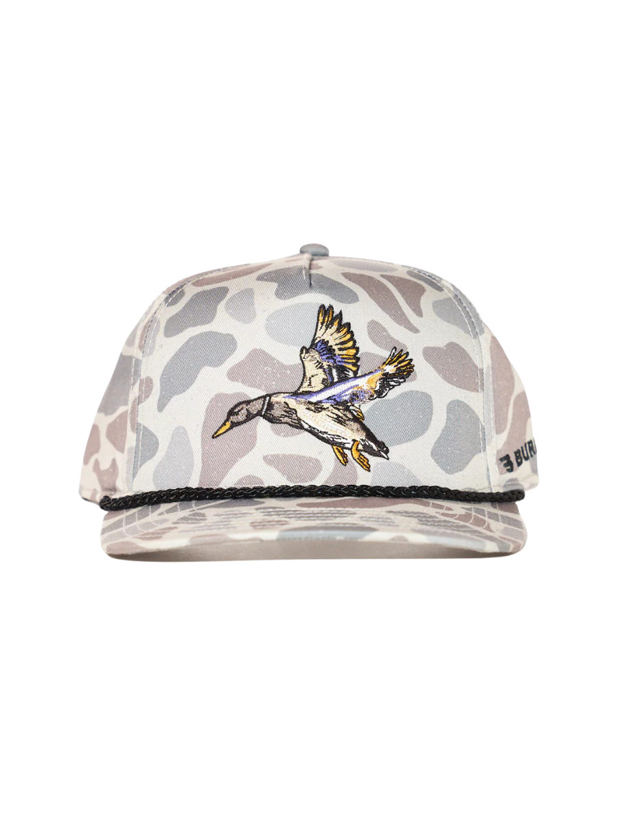 BURLEBO | Youth Cap - Diving Mallard - Classic Deer Camo
