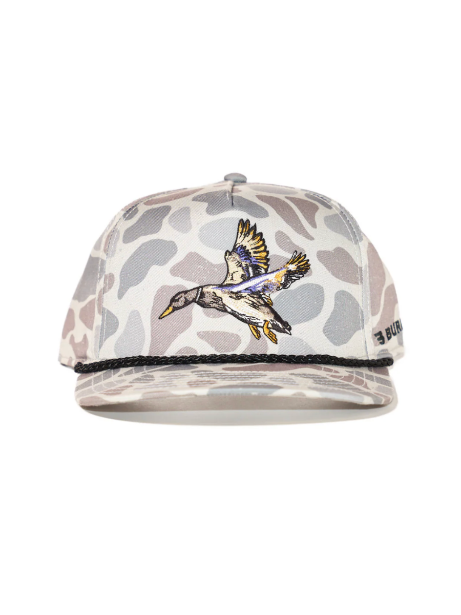 BURLEBO Diving Mallard Cap Classic Deer Camo mens boys hat rope hat jincy's tripp