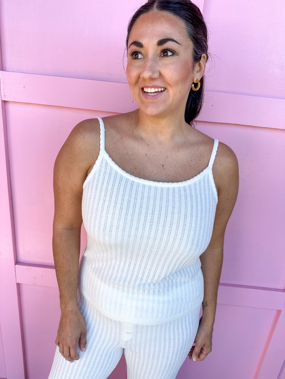 Barefoot Dreams | CozyChic Ultra Lite Ribbed Tank - Pearl