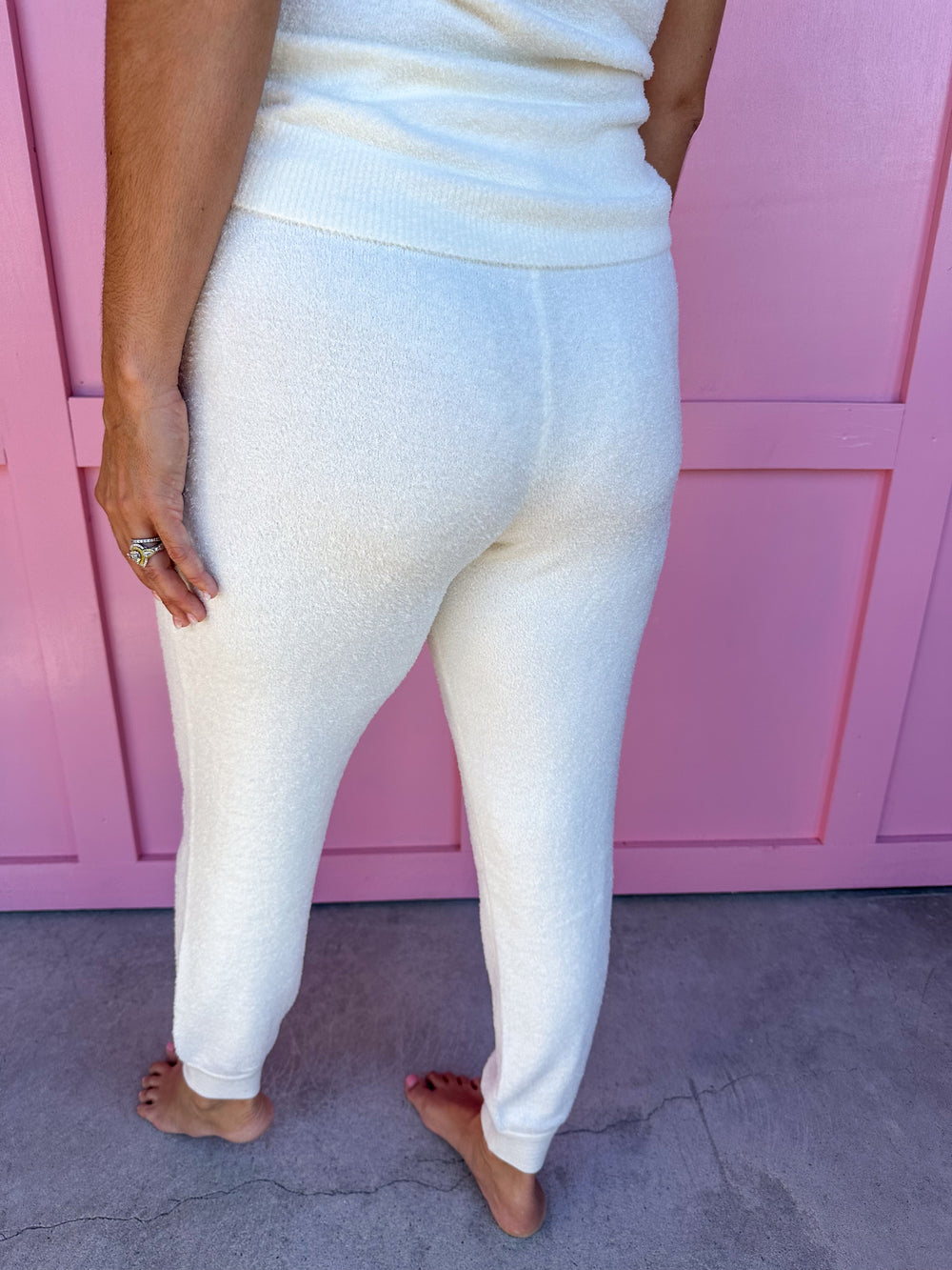 Barefoot Dreams | CozyChic Lite Core Spun Jogger - Pearl