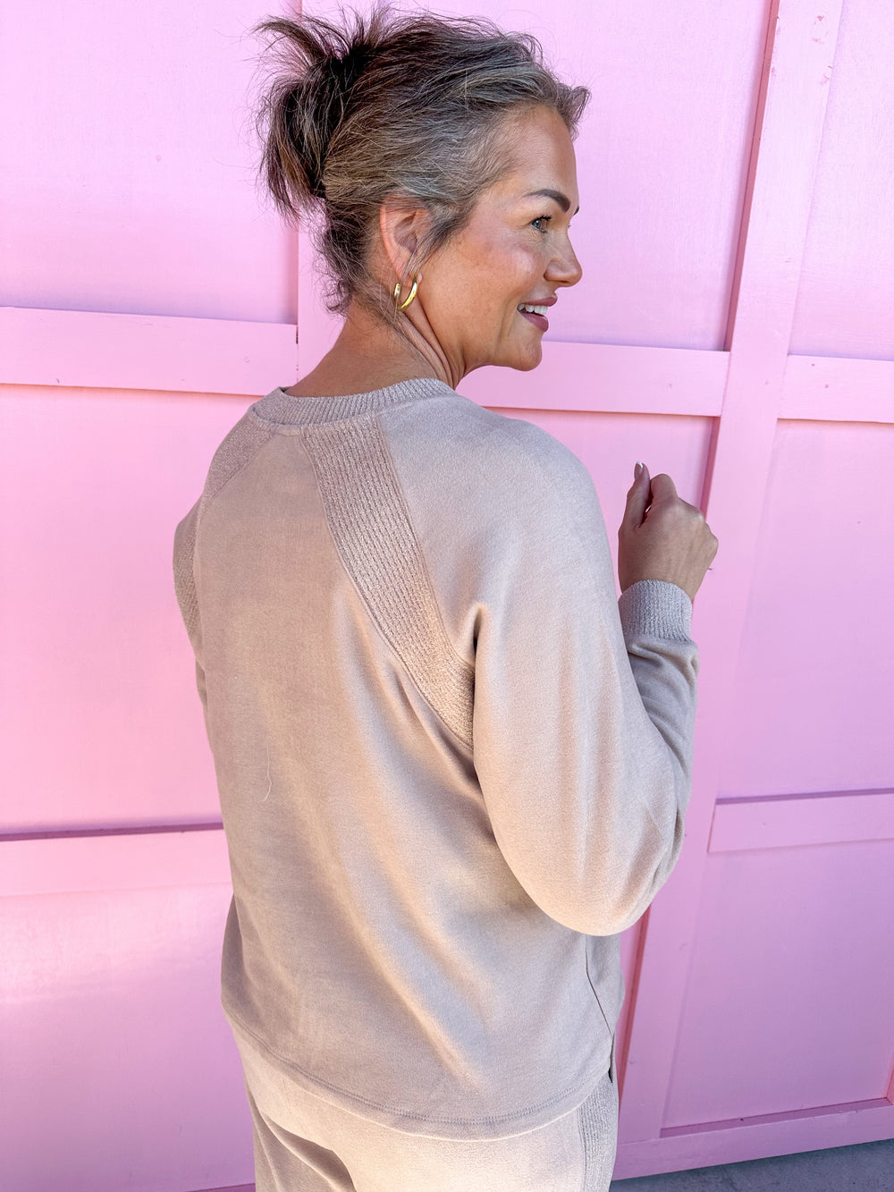 Barefoot Dreams | Malibu Collection Fleece Raglan - Willow