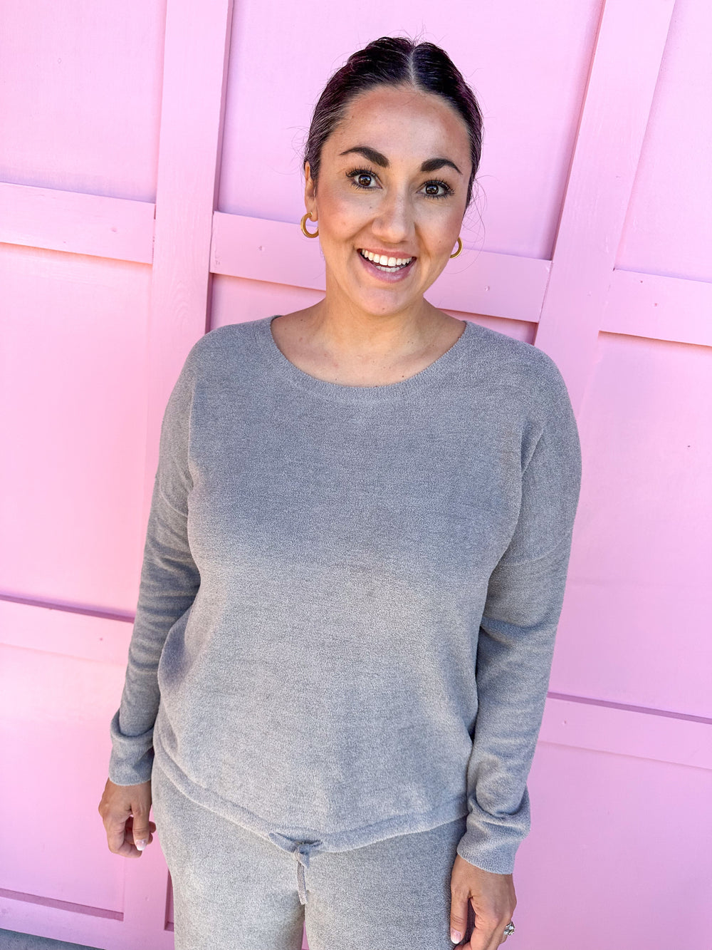 Barefoot Dreams | CozyChic Ultra Lite Slouchy Pullover - Dove Gray