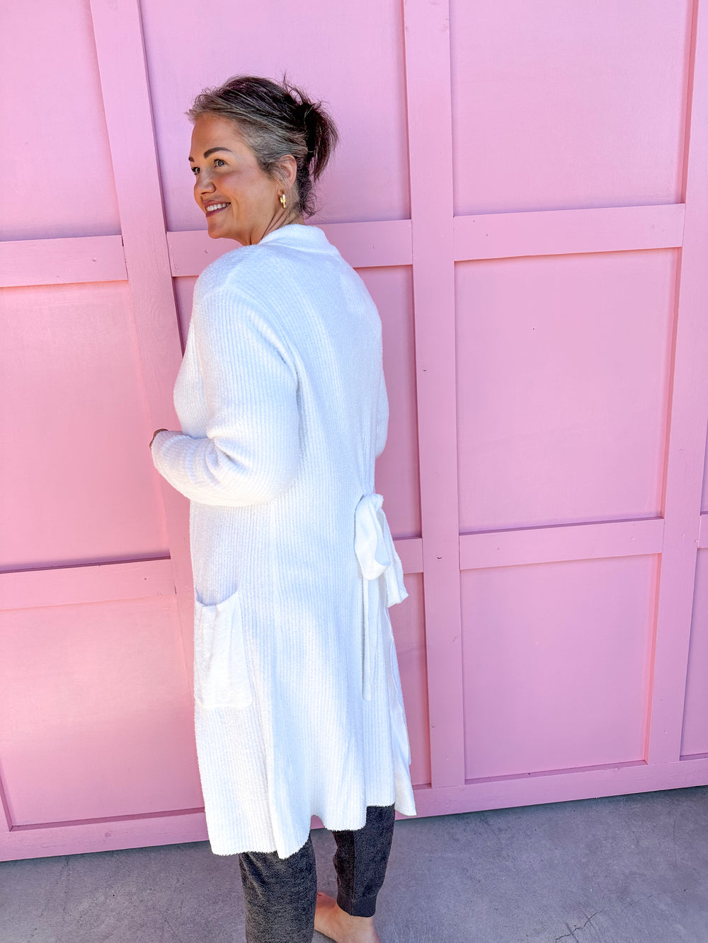 Barefoot Dreams | CozyChic Lite Ribbed Robe - Sea Salt