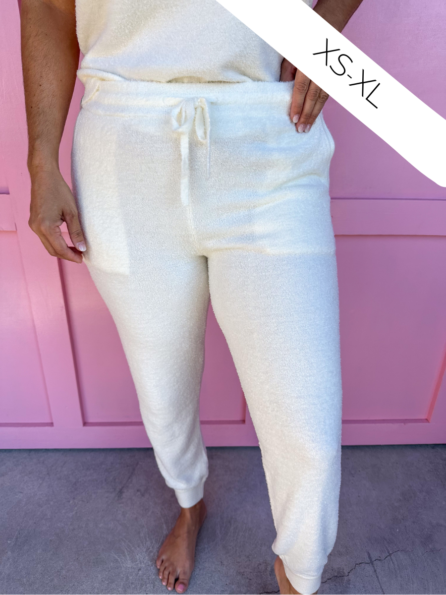 Barefoot Dreams | CozyChic Lite Core Spun Jogger - Pearl