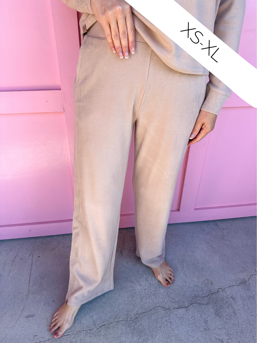 Barefoot Dreams | Malibu Collection Fleece Mix Pant - Willow