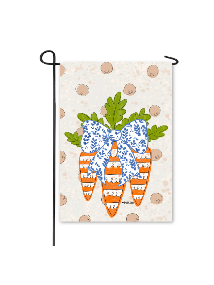 Baxter & Me | Carrot Patch Trio Garden Flag