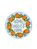 Baxter & Me | Home Sweet Home Orange Wreath Door Hanger