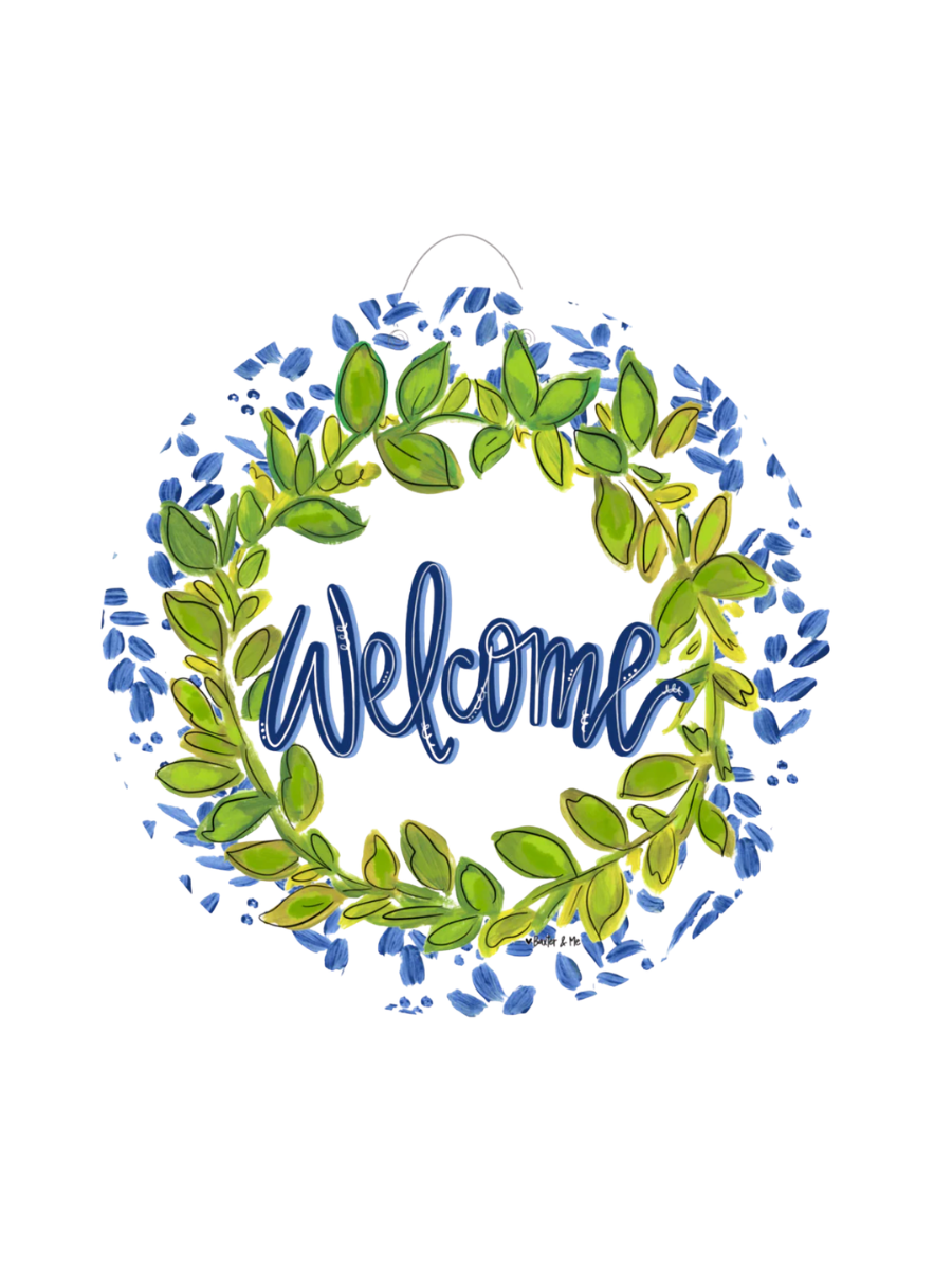 Baxter & Me | Willow & Green Welcome Door Hanger