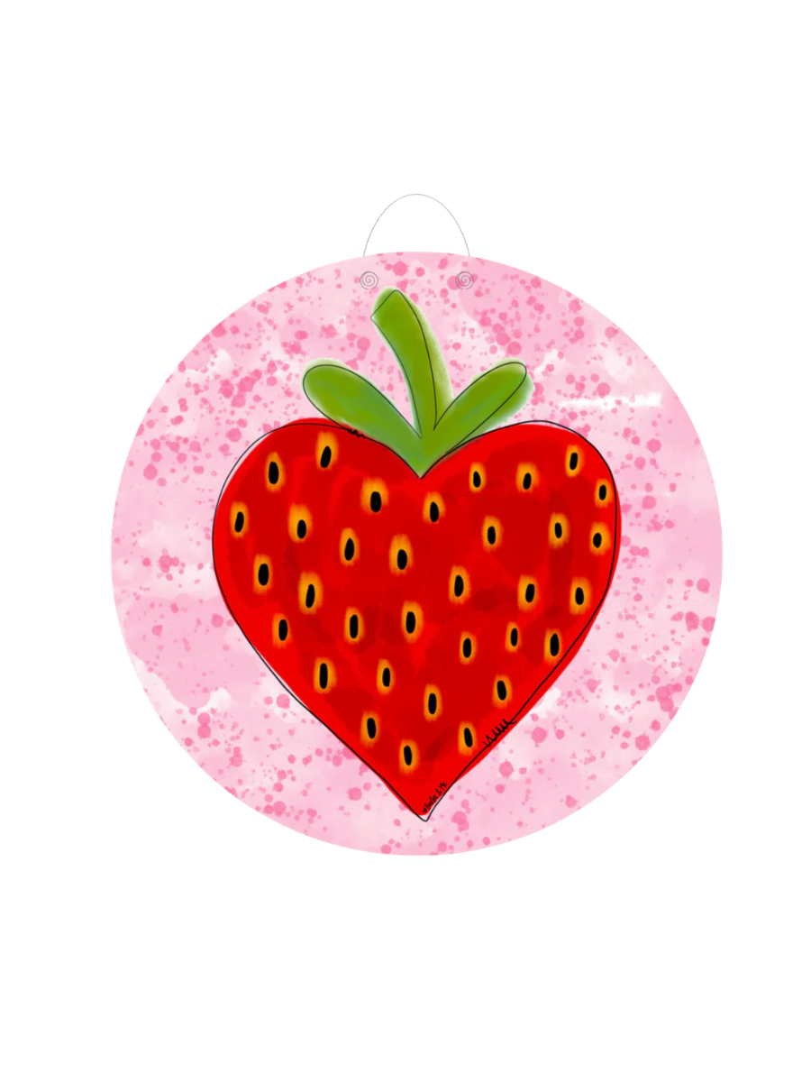 Baxter & Me | Strawberry Heart Door Hanger