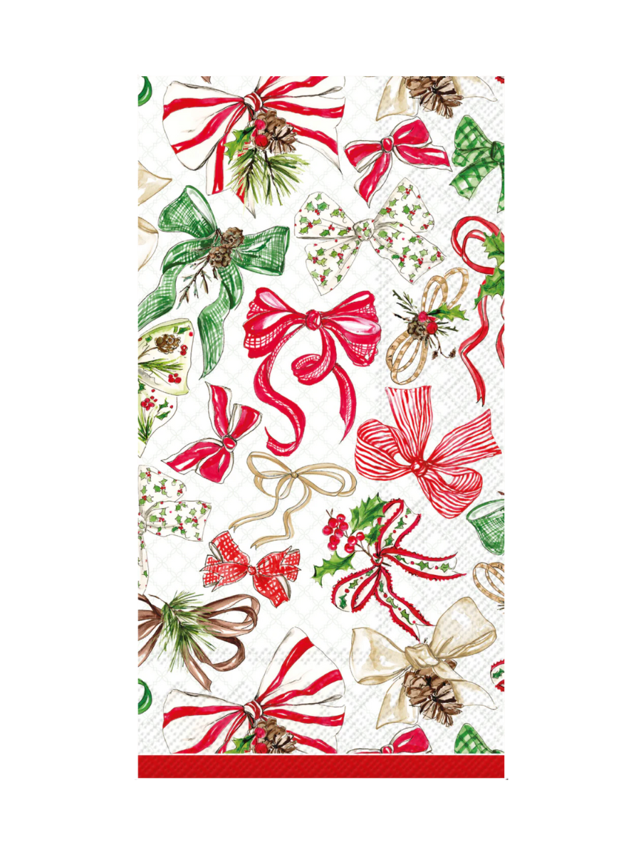 Christmas Bows Guest Towel home decor entertaining gift jincy's