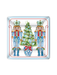 Blue Nutcrackers Square Dessert Plate home decor entertaining gift jincy's