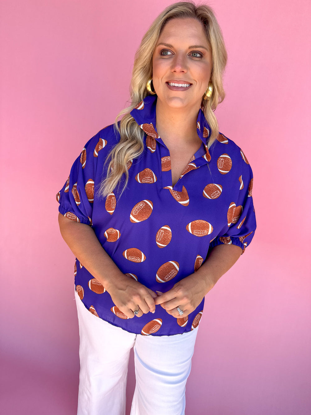 ADRIENNE | Sloan Top - Go Purple