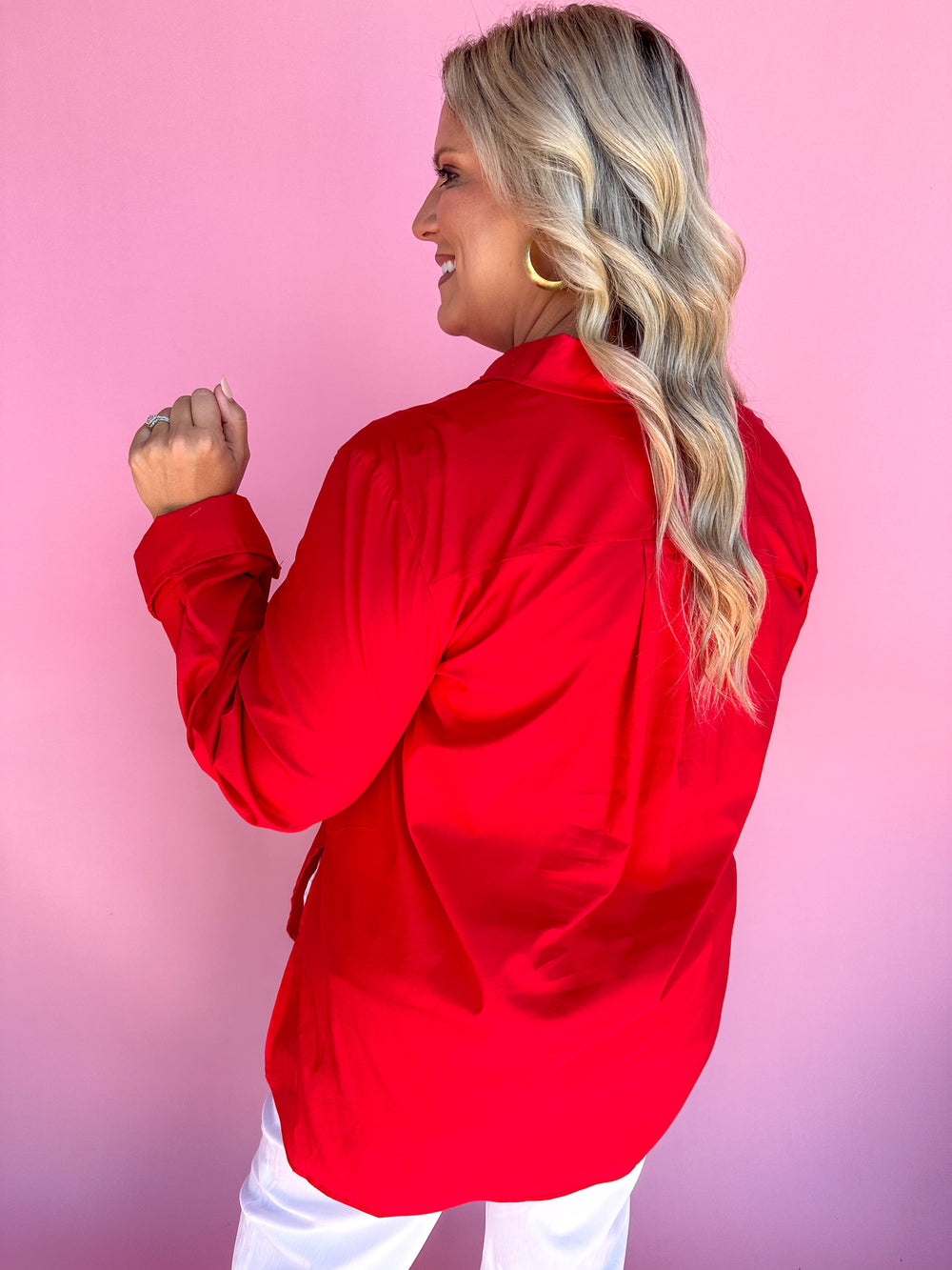 ADRIENNE | Marley Top - Red