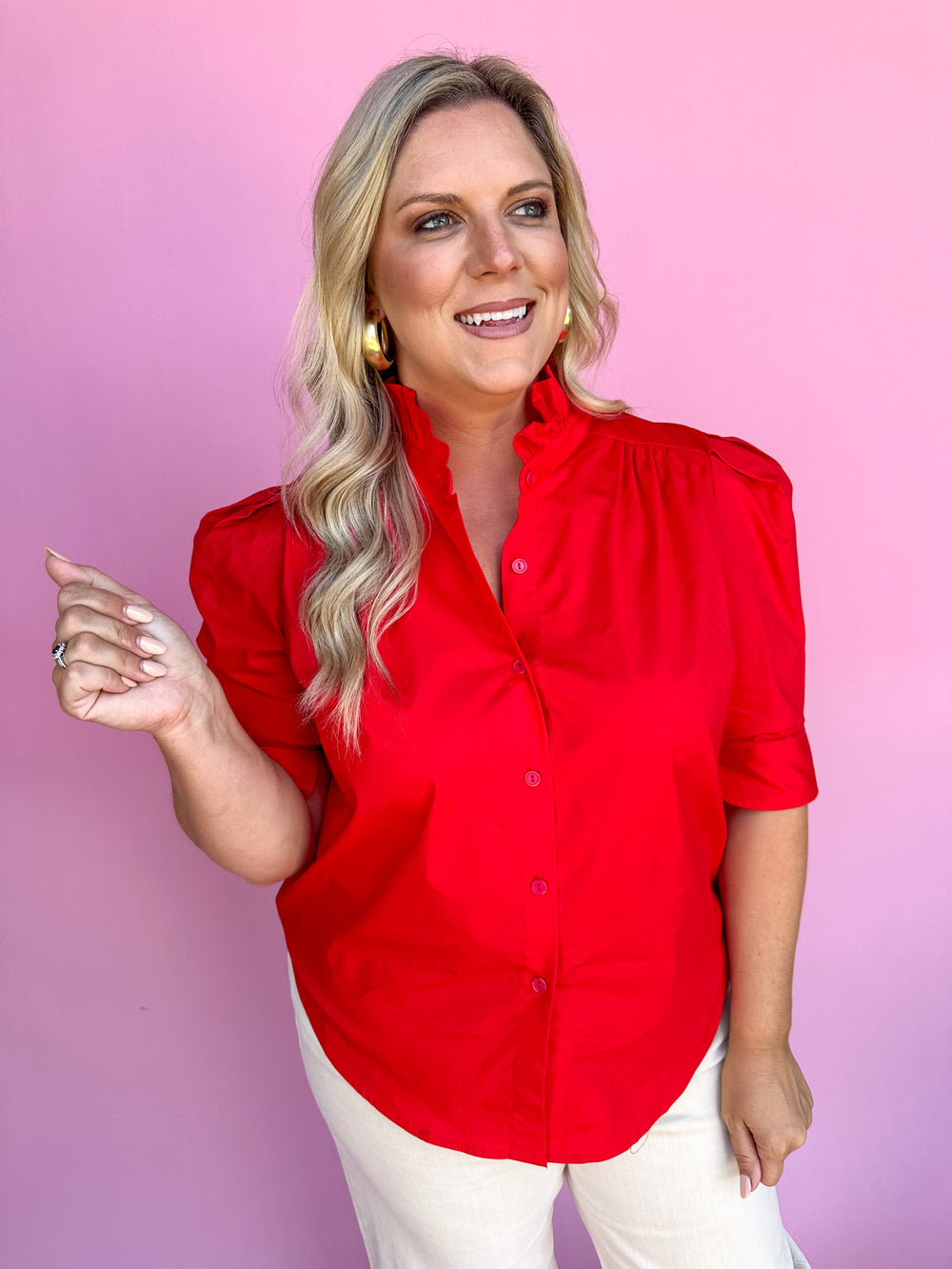 ADRIENNE | Jodie Top - Red