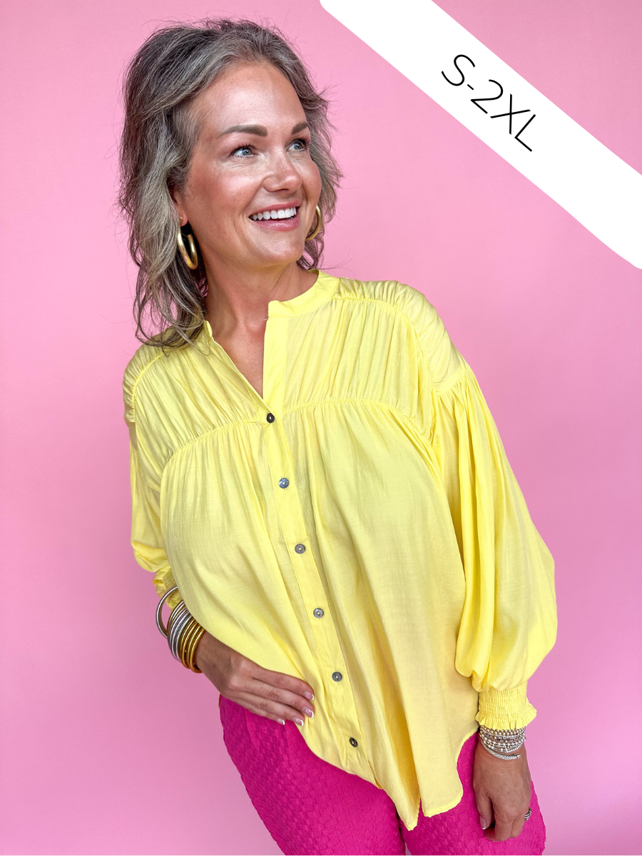 Glamour Galore Top - Yellow
