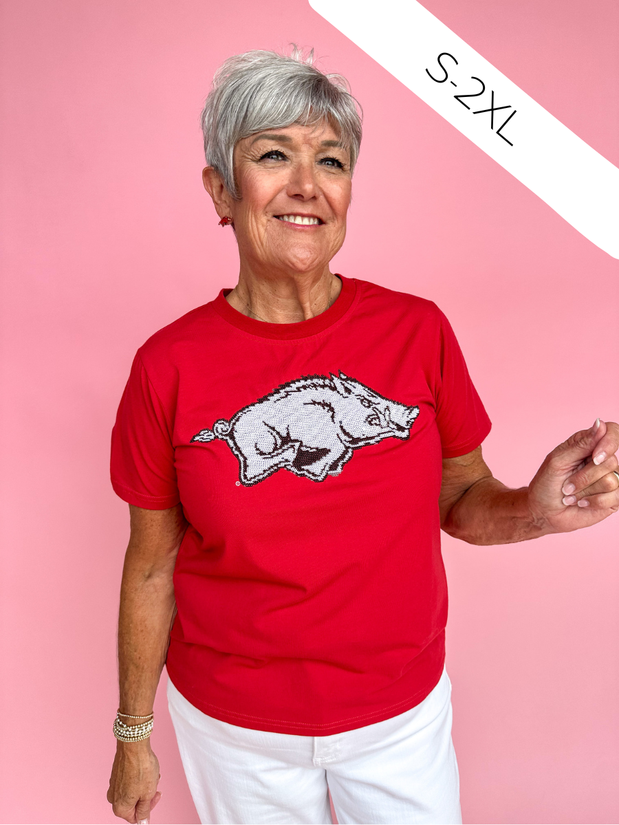 Stewart Simmons | Arkansas Sequin Tee