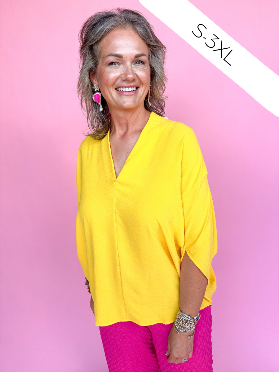 Simply Unforgettable Top - Yellow