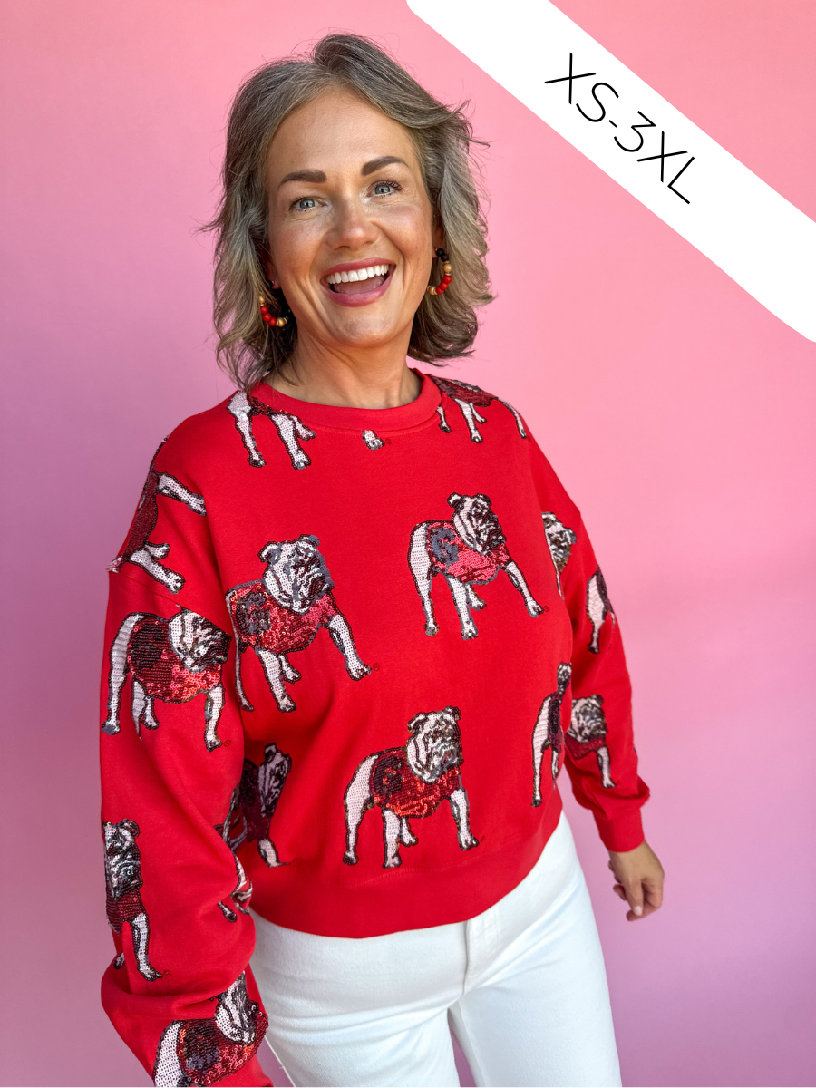 Stewart Simmons | Sequin Georgia Bulldog Sweatshirt