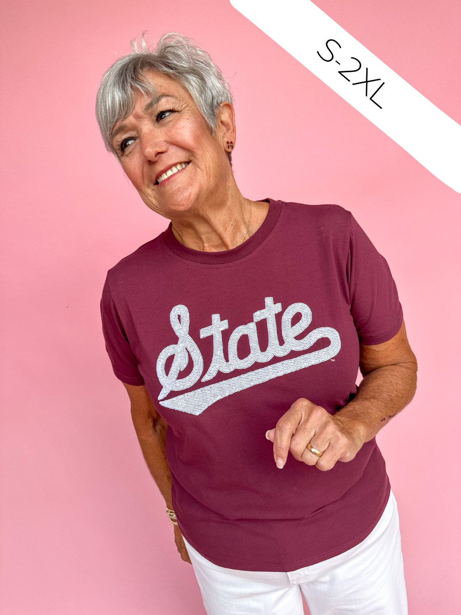 Stewart Simmons | Mississippi State Sequin Tee