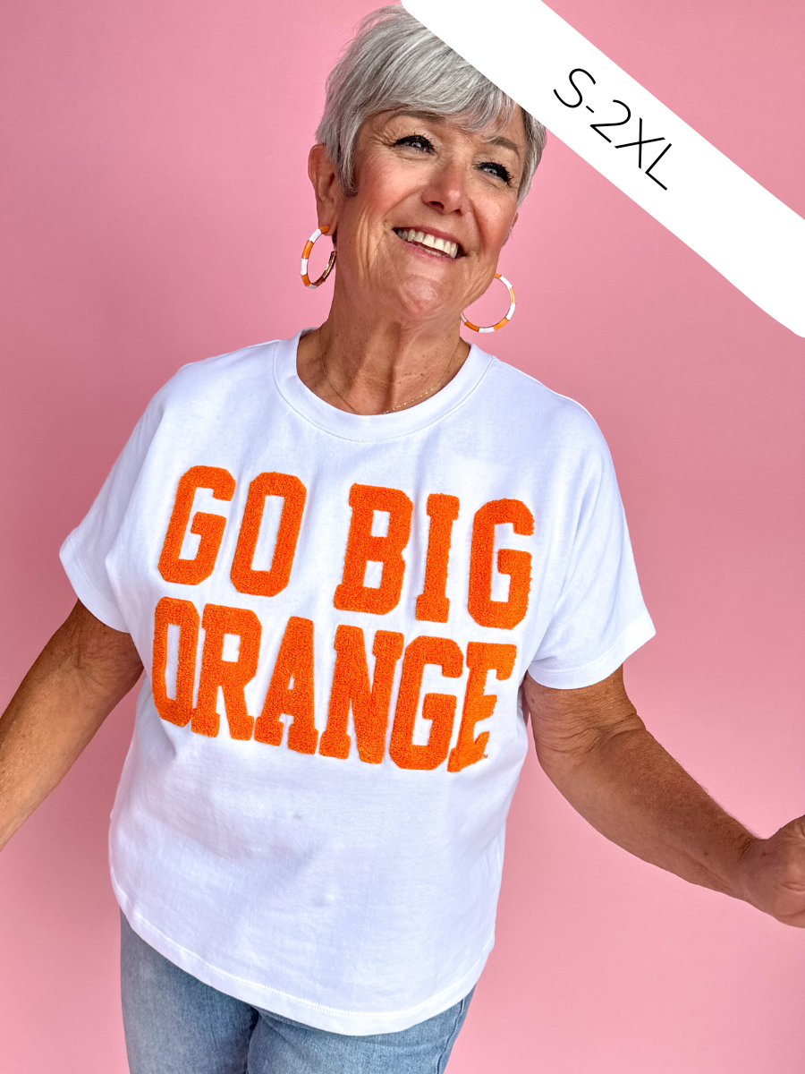 Stewart Simmons | Go Big Orange Chenille Top