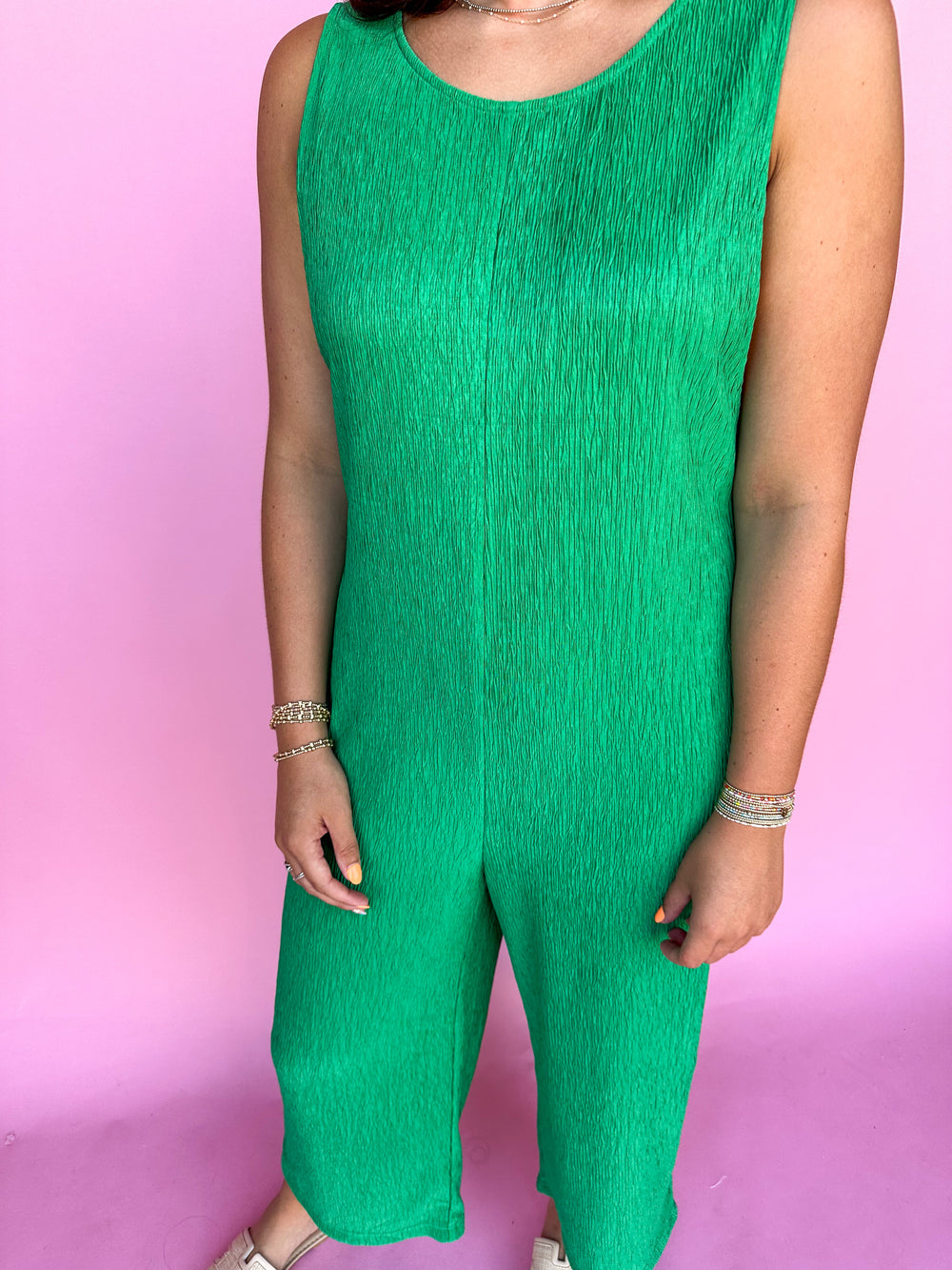 Anything You Want Jumpsuit - Green