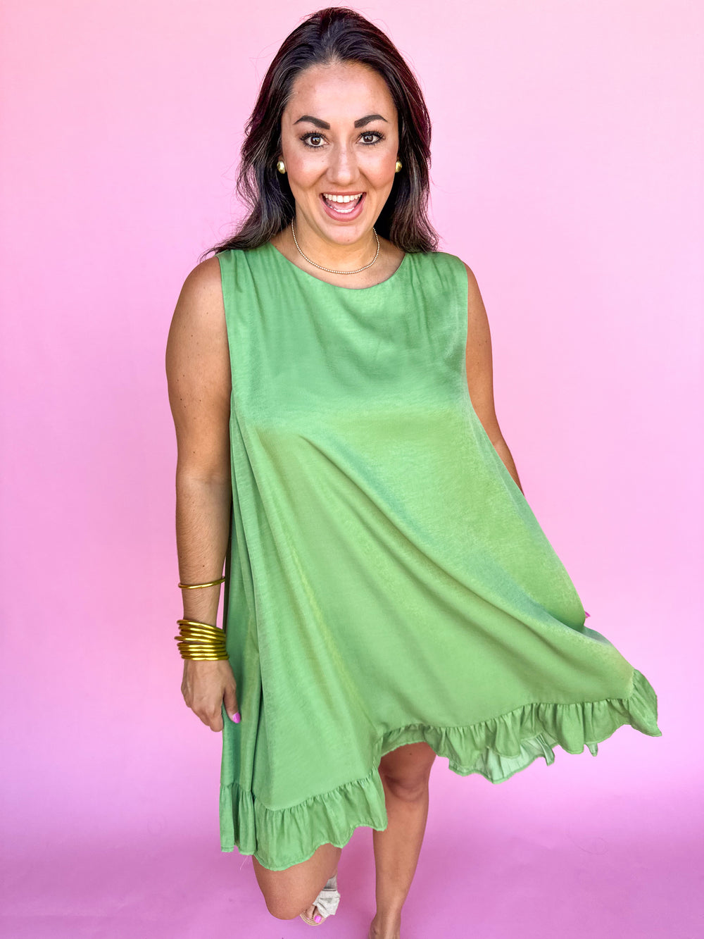 Dainty Touch Dress - Green