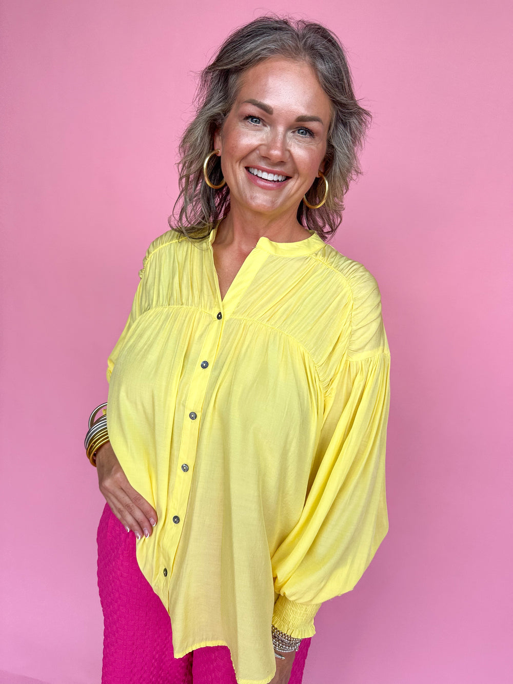 Glamour Galore Top - Yellow