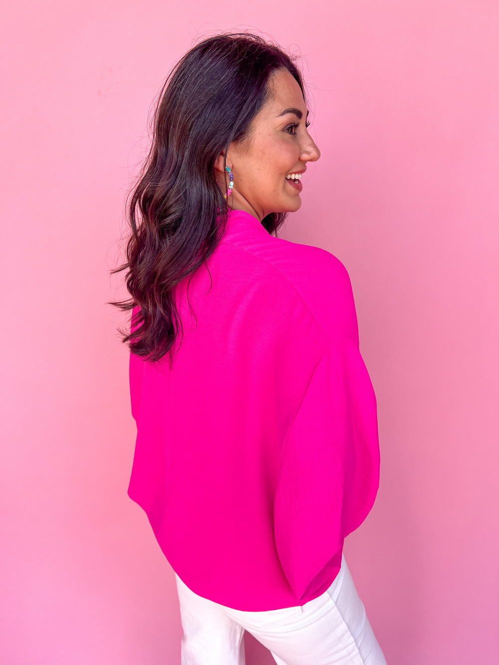 Simply Unforgettable Top - Hot Pink