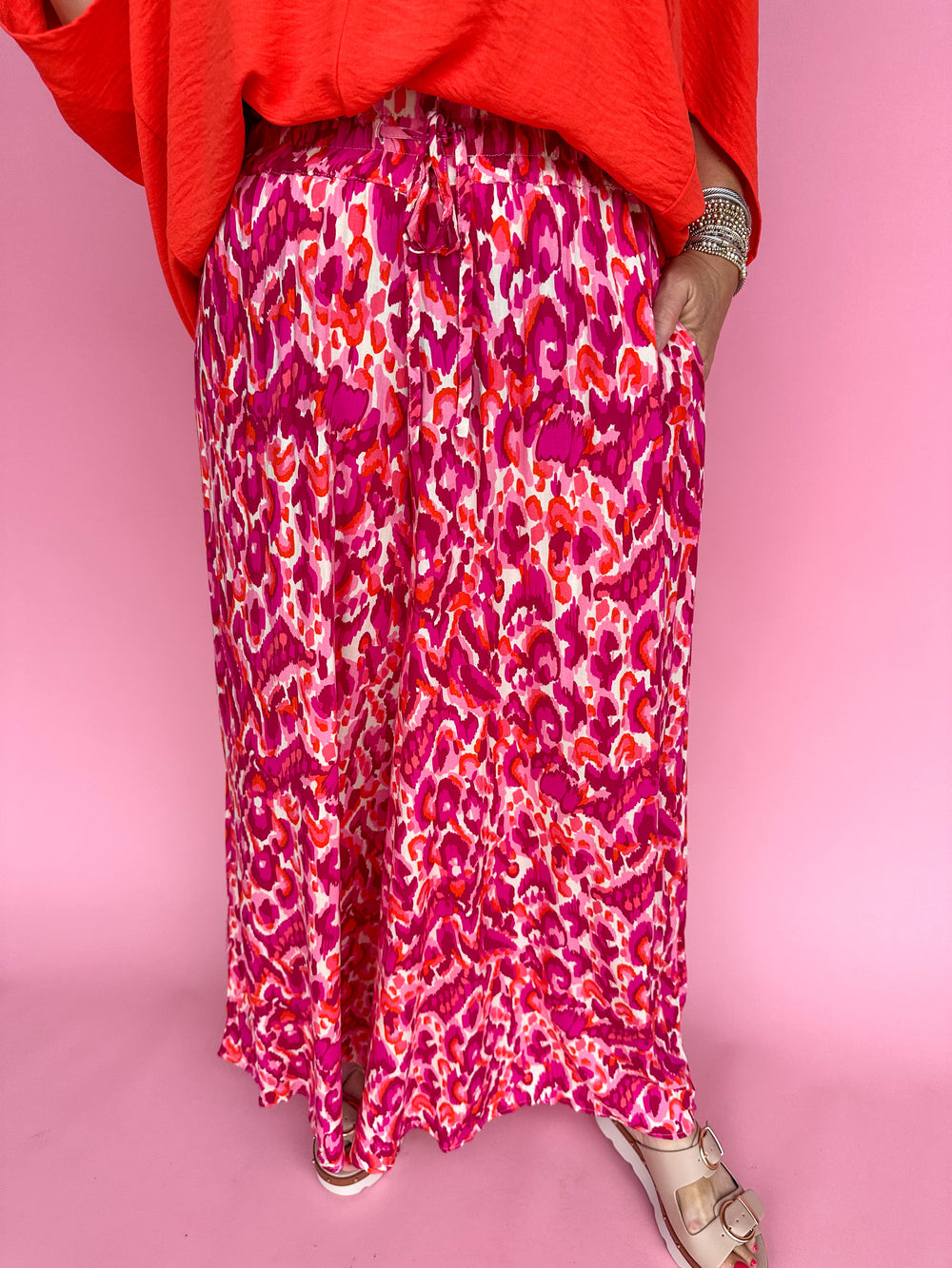 Seaside Sunset Pants - Magenta