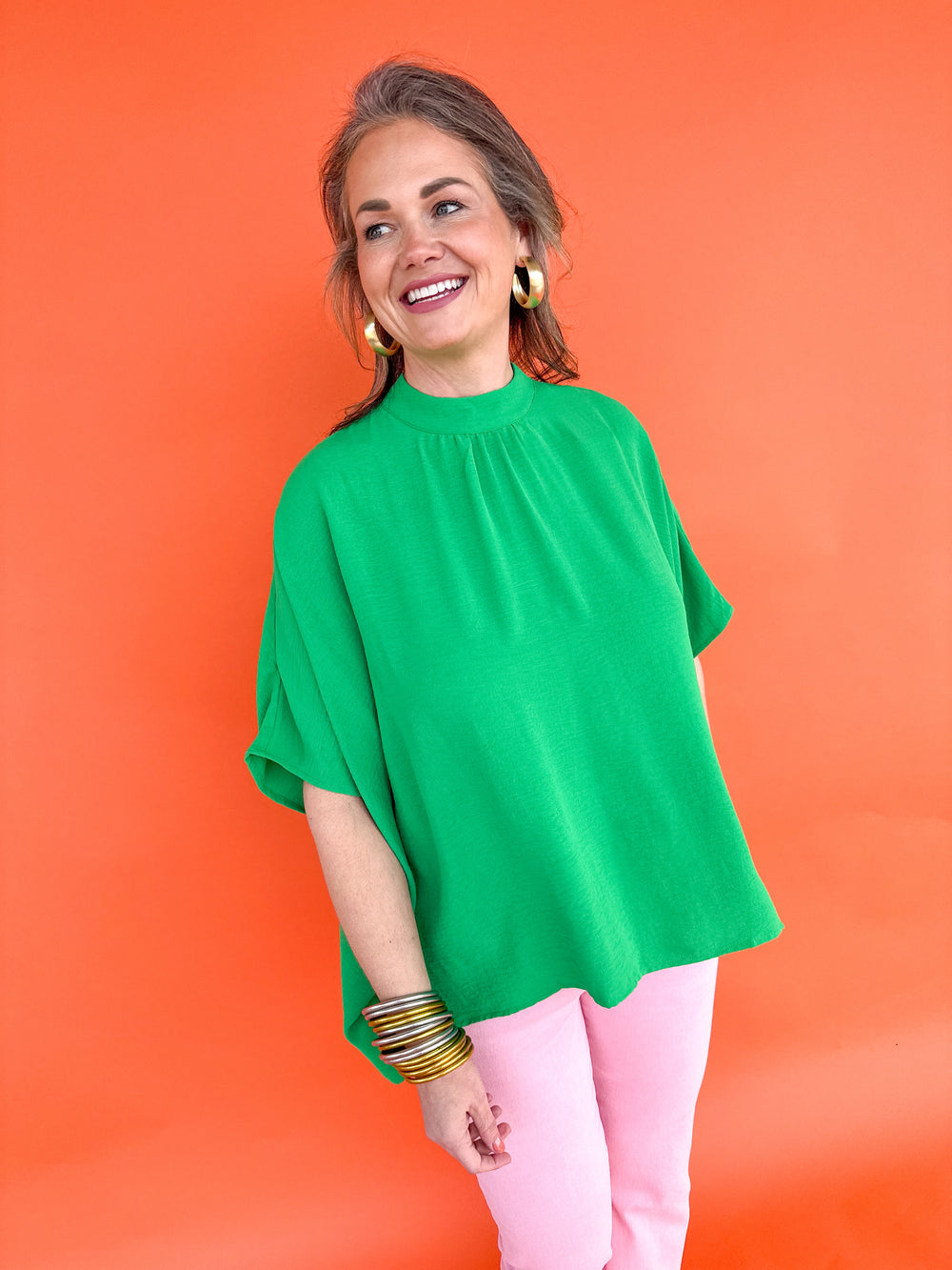 Radiate Happiness Top - Kelly Green