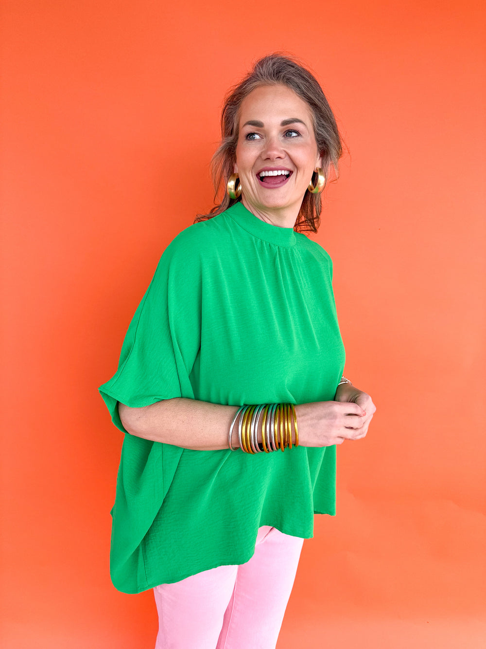 Radiate Happiness Top - Kelly Green