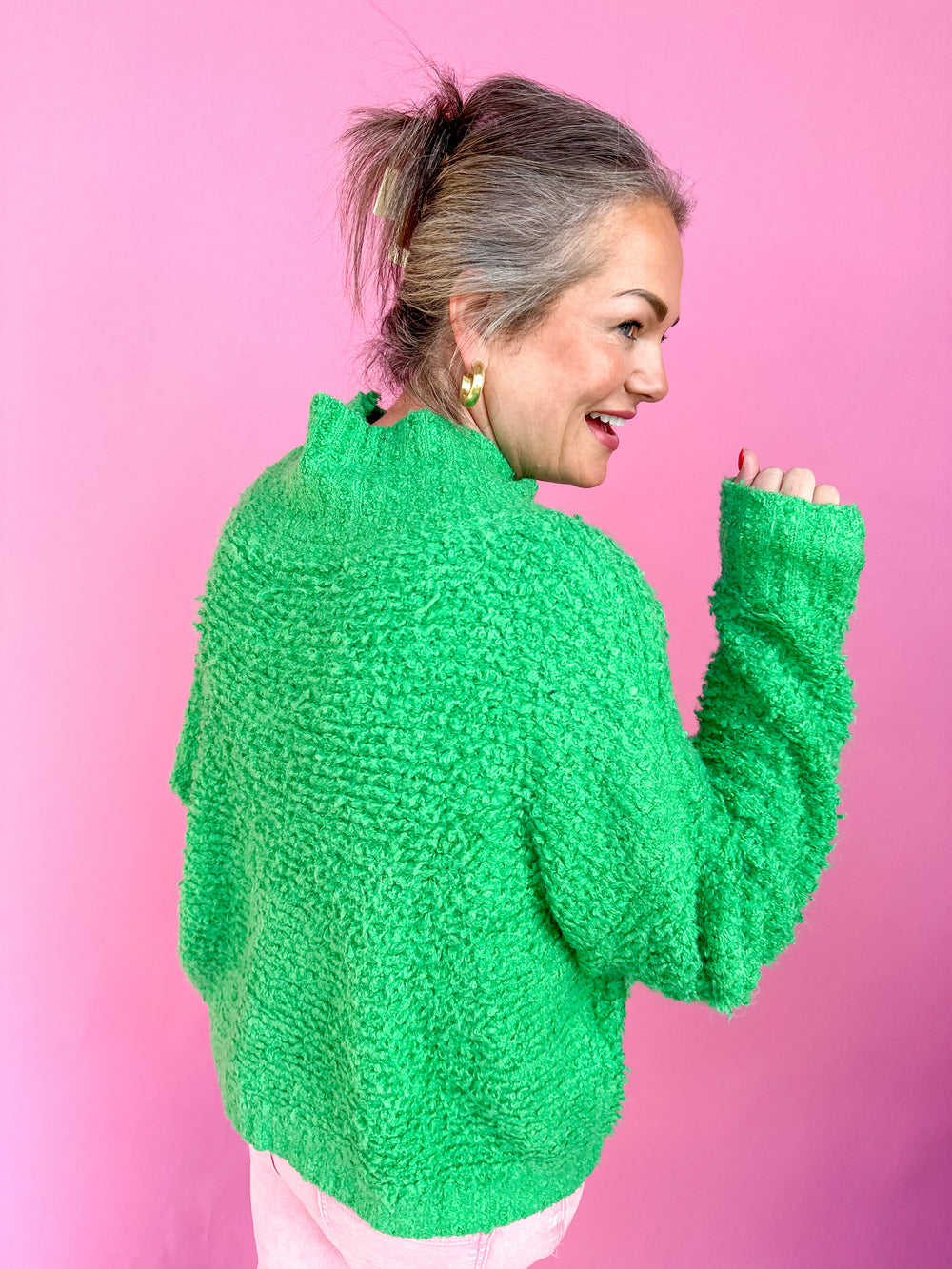 Wasted On You Sweater - Green