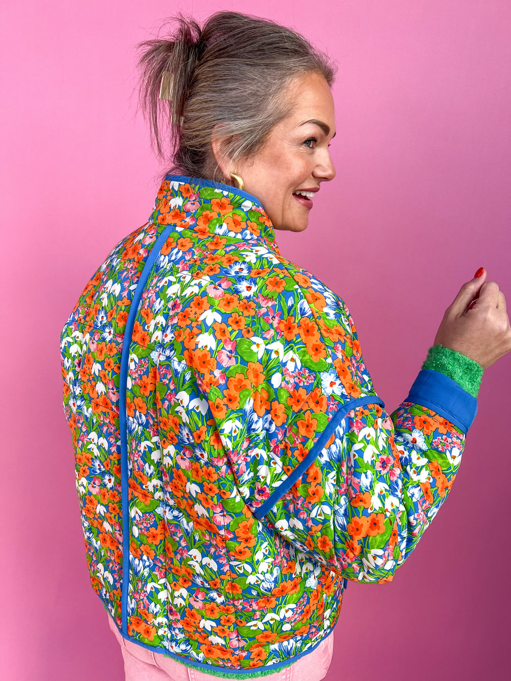 Pockets For Women - Yours Curve Black Floral Zip Fleece Jacket, Women's  Curve & Plus Size, Yours