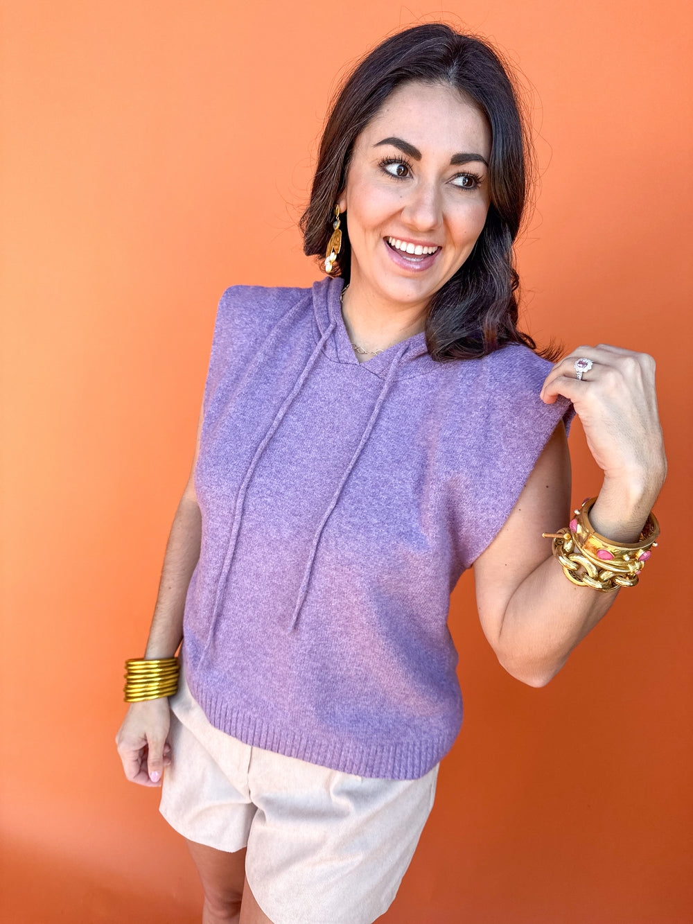 Totally Unique Sweater Top - Lavender