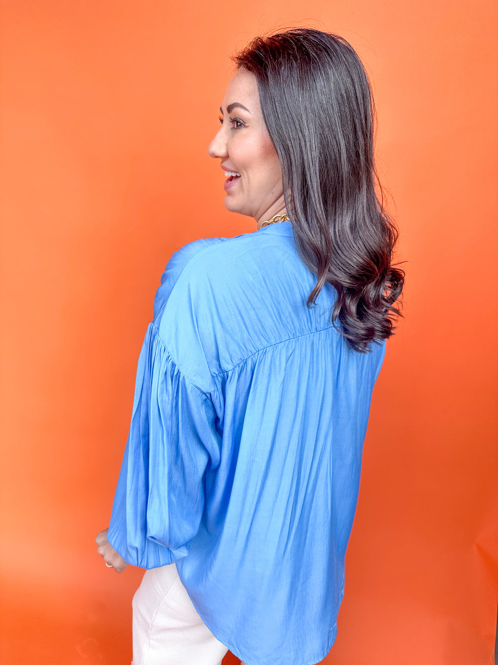 Glamour Galore Top - French Blue