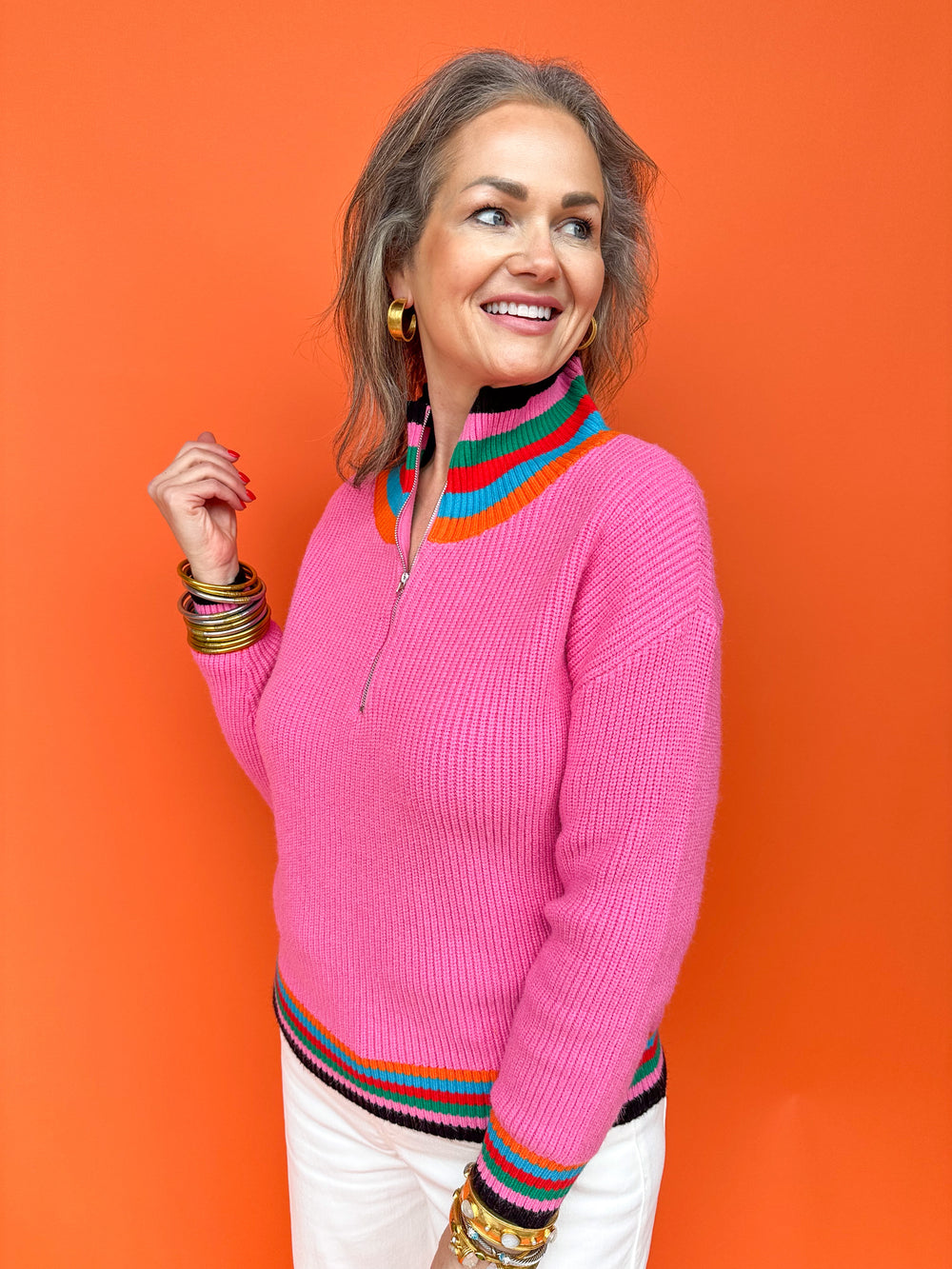 Marriott Rainbow Stripe Sweater