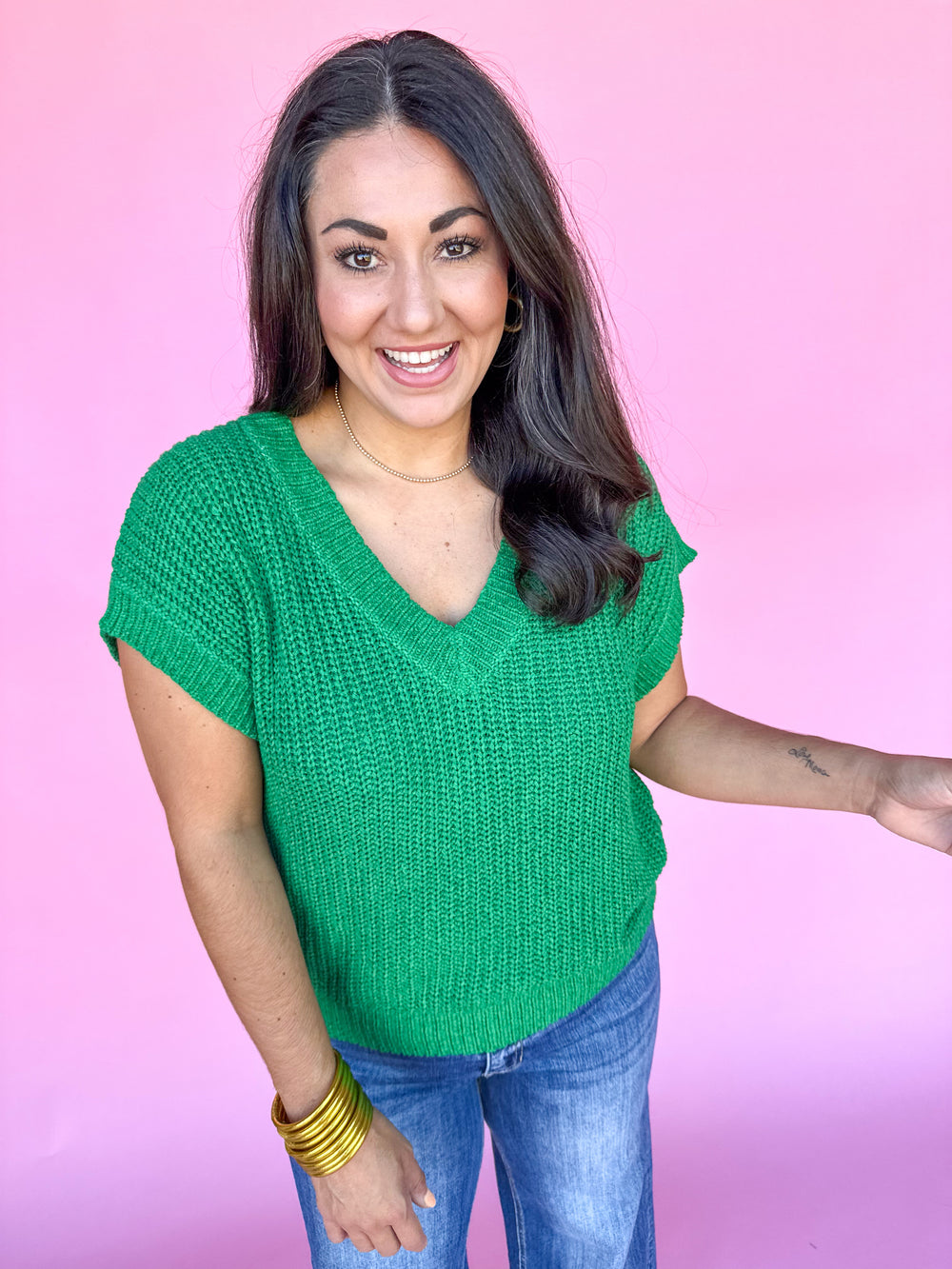 Carefree Delights Top - Green