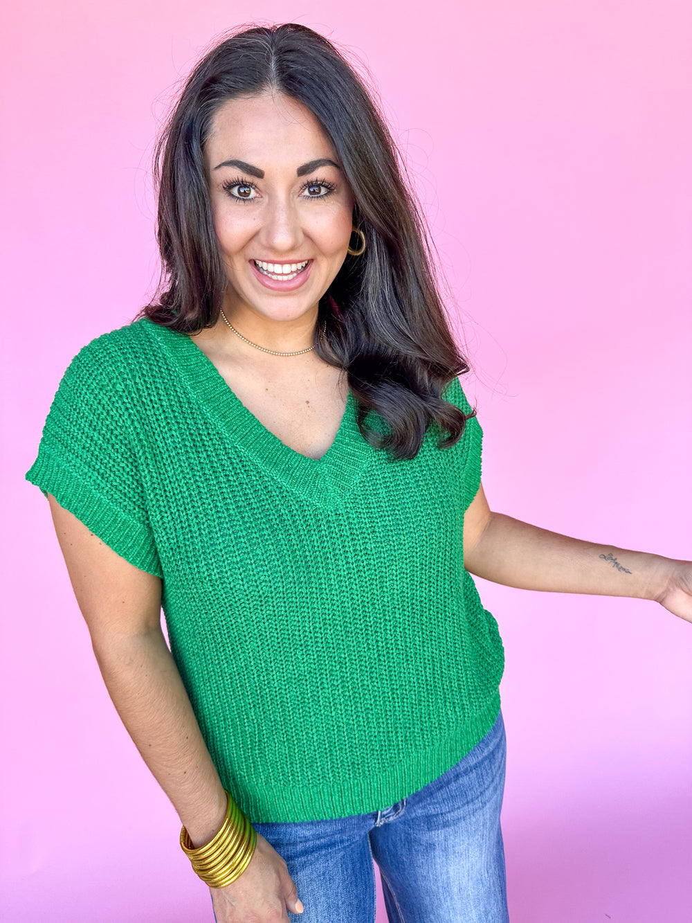 Carefree Delights Top - Green