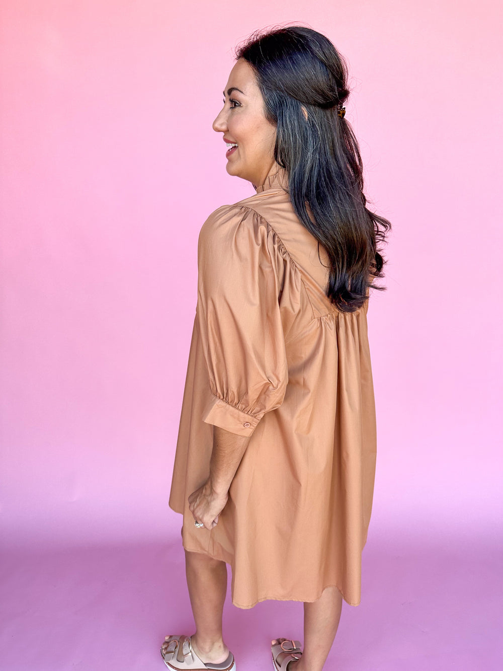 Bayside Bliss Dress - Camel