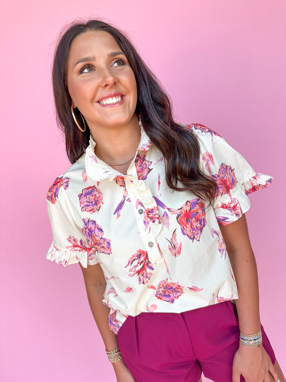 Flirty Floral Top