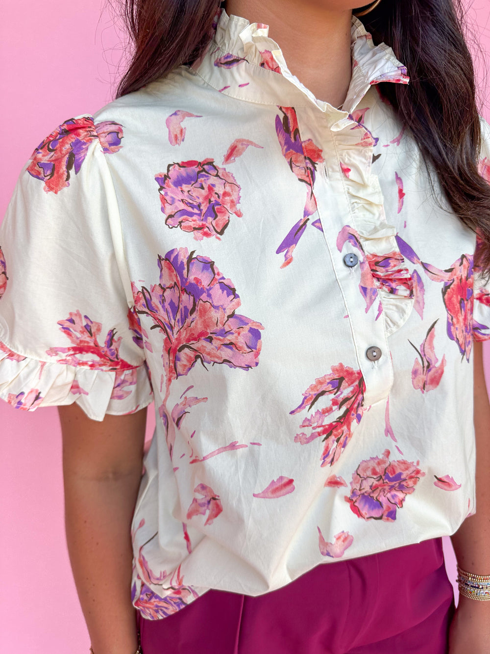 Flirty Floral Top