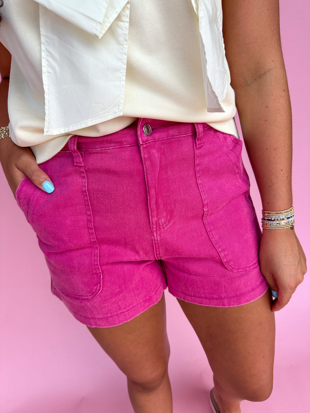 Sense Of Style Shorts - Fuchsia