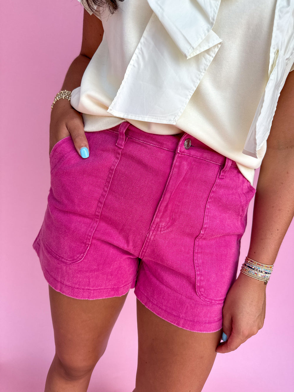 Sense Of Style Shorts - Fuchsia