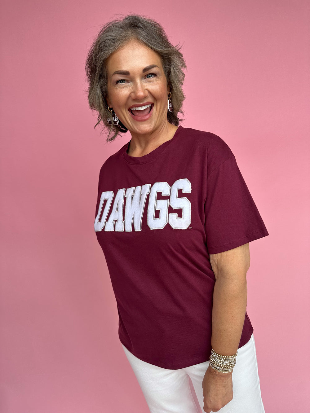 Stewart Simmons | Mississippi State Dawgs Varsity Boyfriend Tee