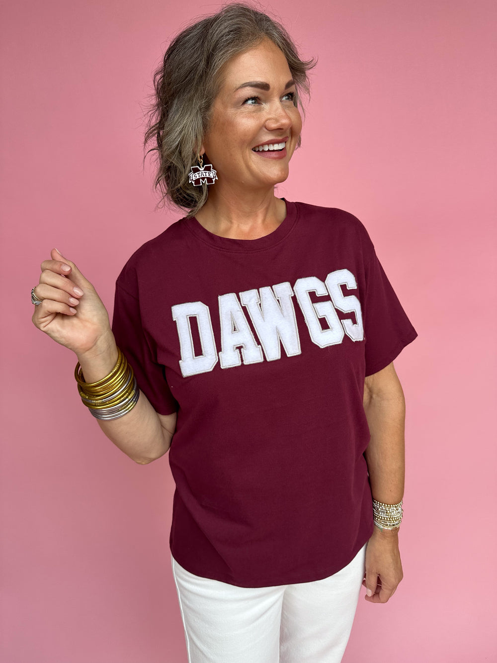 Stewart Simmons | Mississippi State Dawgs Varsity Boyfriend Tee