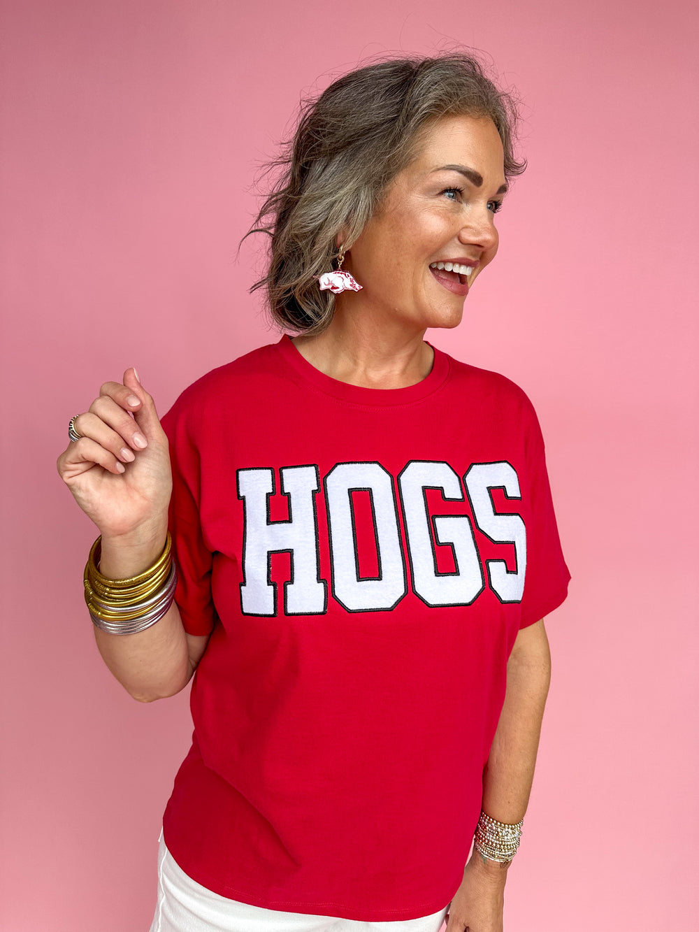 Stewart Simmons | Varsity Hogs Boyfriend Tee