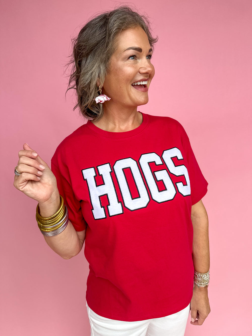 Stewart Simmons | Varsity Hogs Boyfriend Tee