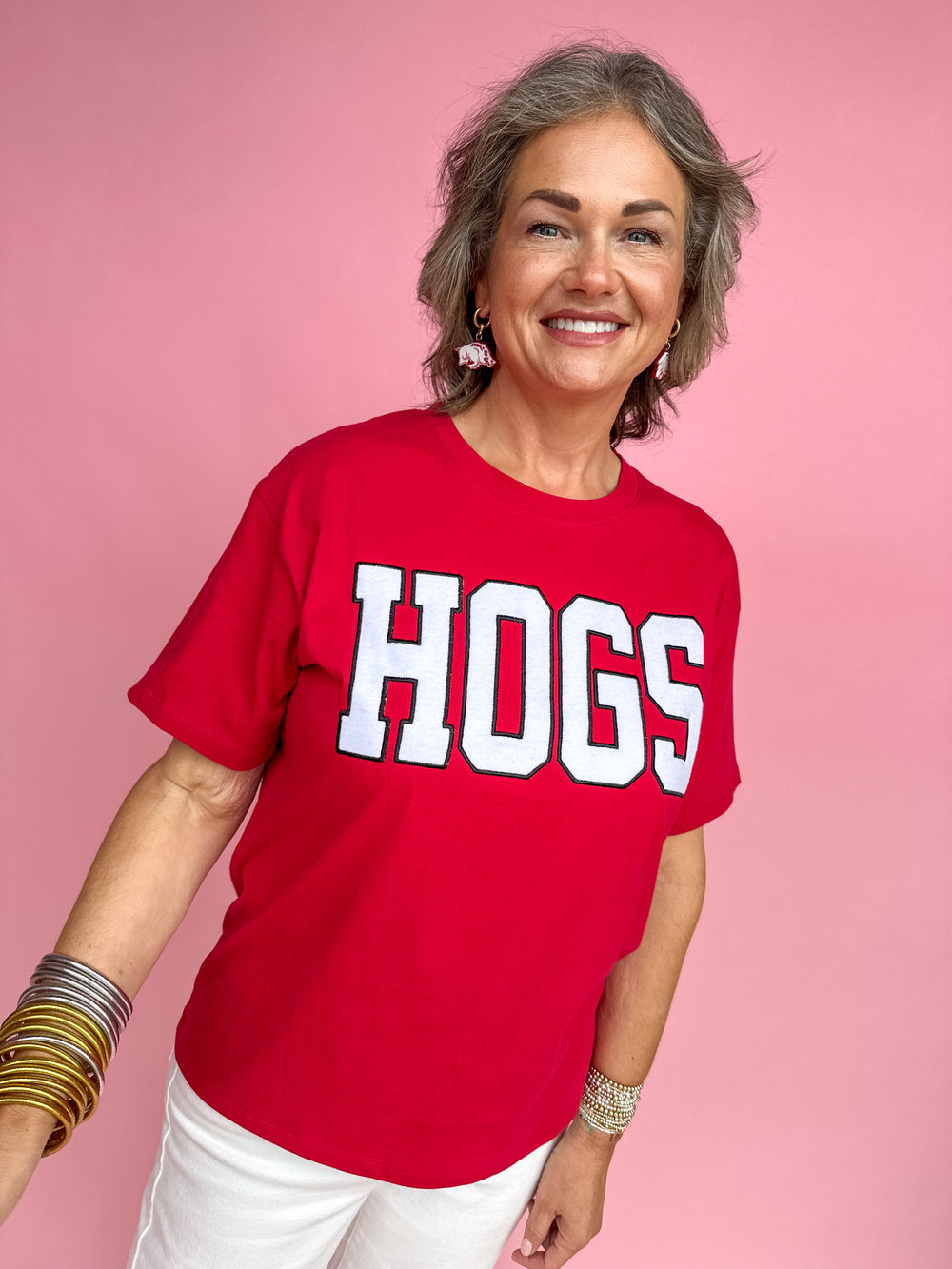 Stewart Simmons | Varsity Hogs Boyfriend Tee